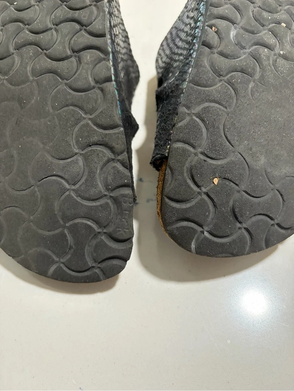 Birkenstock mermaid Black Double-Buckle Slide Sandals size 40 - Picture 8 of 10